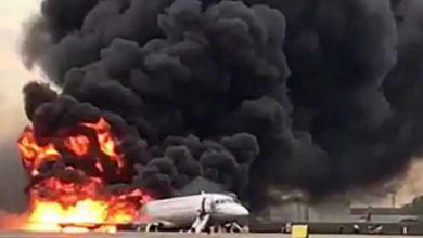 रूस के यात्री विमान में आग लगने से 41 की मौत